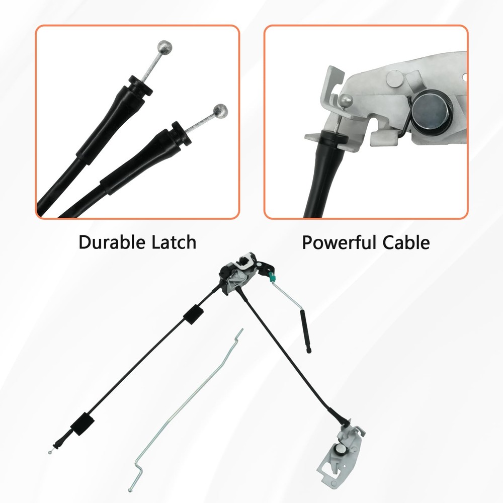 Blycorul Side Door Latch Assembly with Cable & Rod, Right