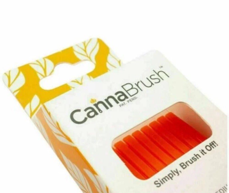 CannaBrush Trimming Brush Ergonomic Hand Brush for Leaf Removal FAST & EFFECTIVE