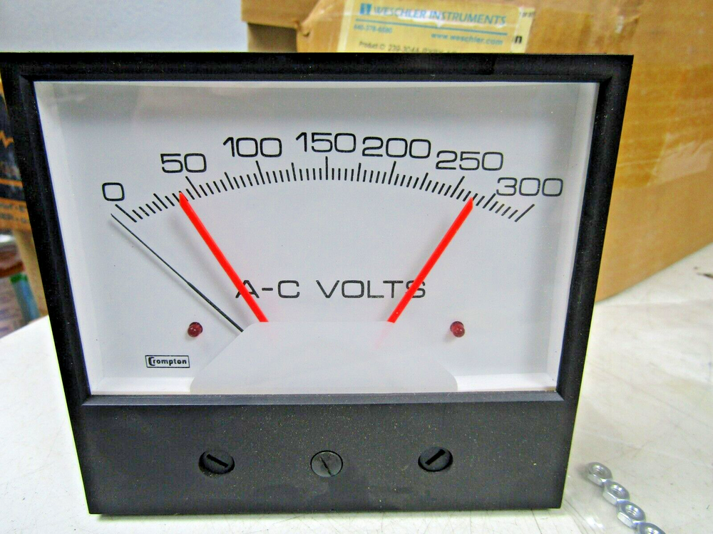 🔥 NEW CROMPTON WESCHLER 0-300 AC VOLTMETER 239-304A-RXRX-AC