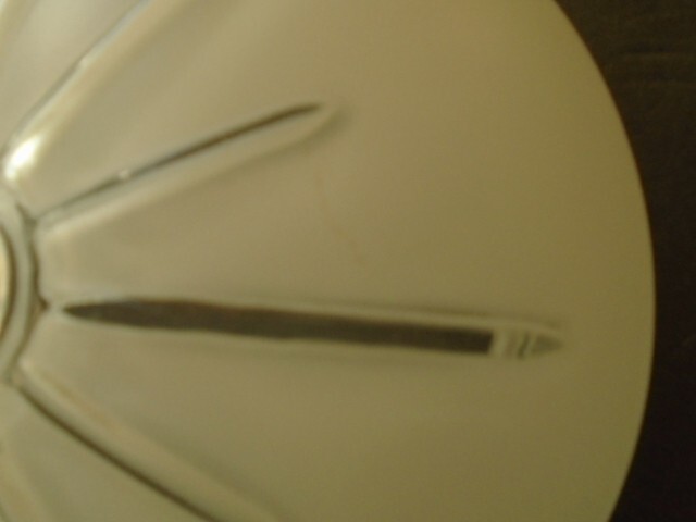 1957 FLYING SAUCER GLOBE ATOMIC STARBURST LGIT SHADE