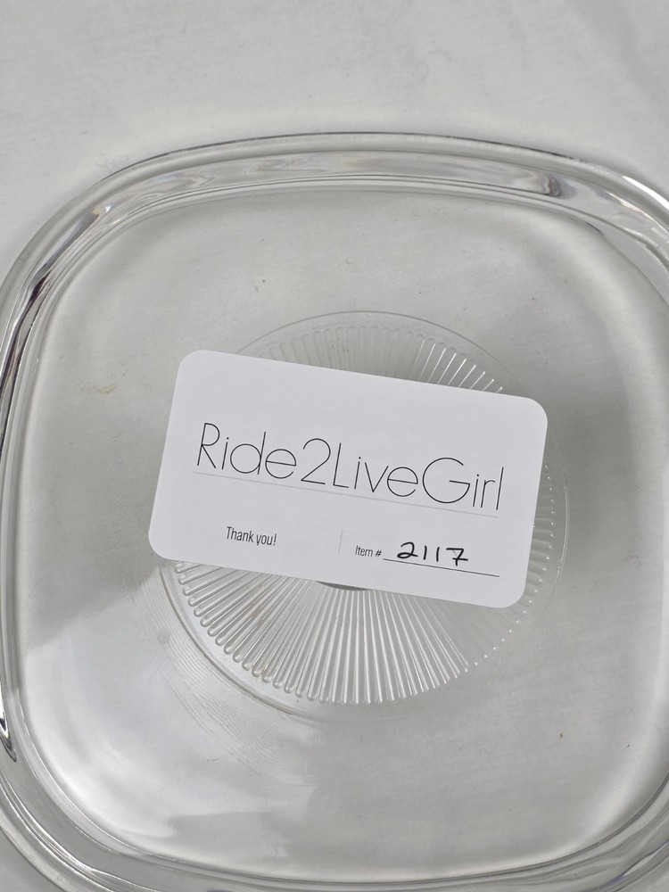 PYREX Lid A9CA A-9-C-A Clear Glass - Replacement Lid Only