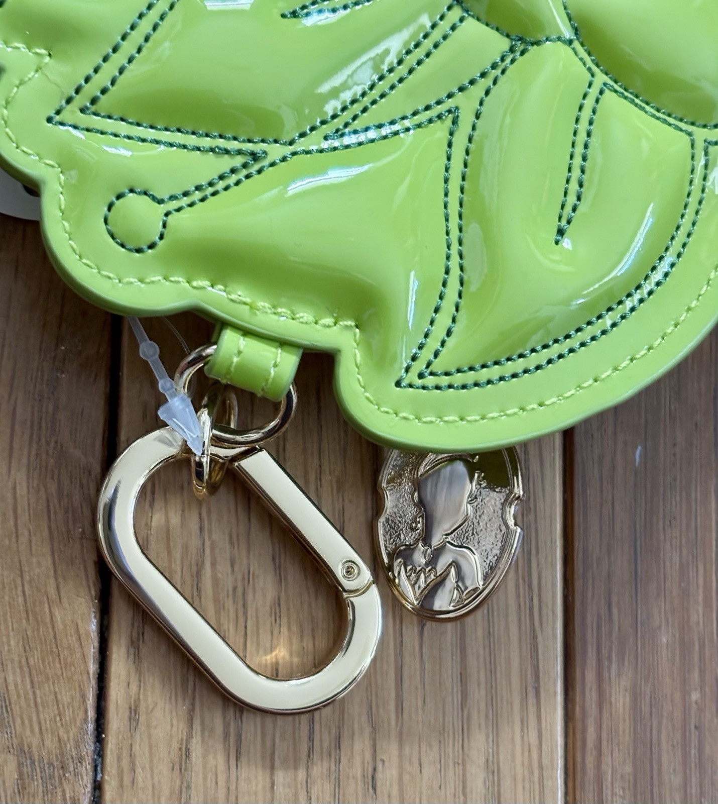 New Bath & Body Works Disney Princess Tiana Coin Purse Wallet Green Lily Flower