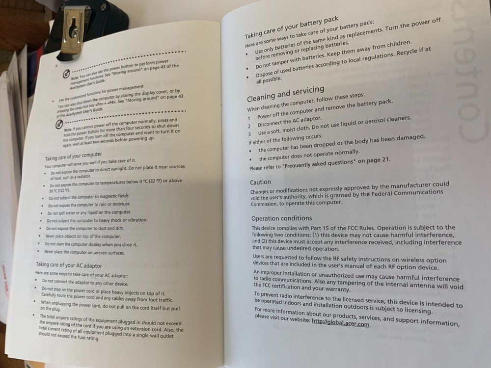 Acer Aspire 3000/5000 Series Laptops' User's Guide - 2005