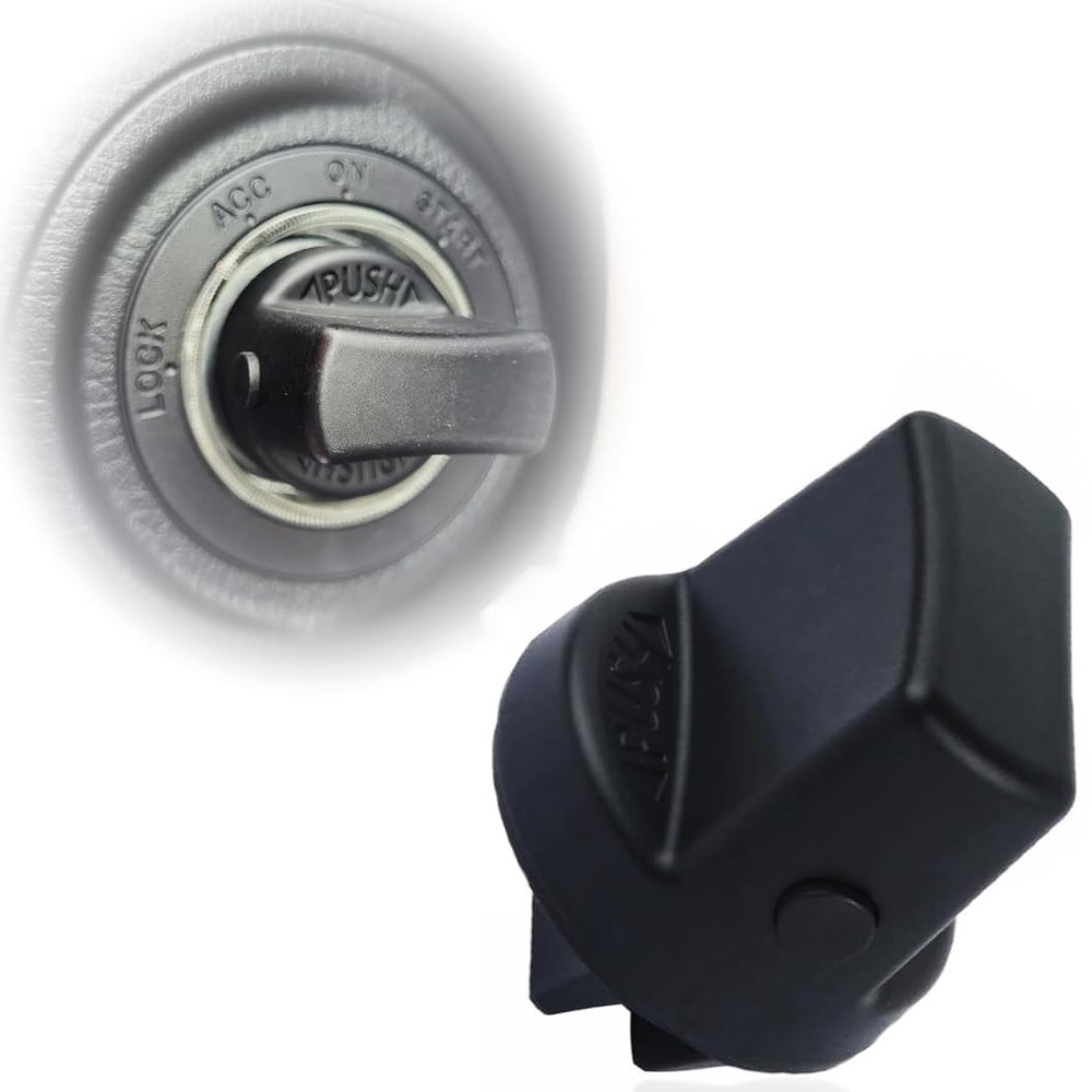 Ignition Key Knob Push Turn Switch & Insert Set for Mazda Keyless Start Ignit...