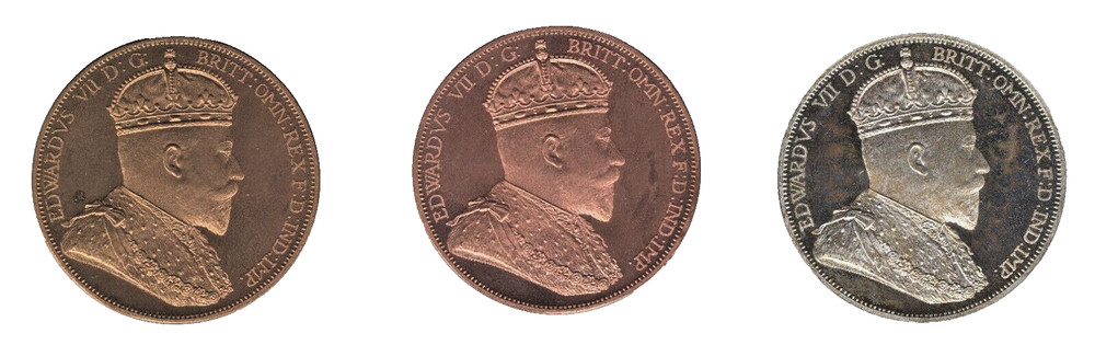 1901 Canada – Edward VII – Proof-Like Retro Pattern Coins – Original Case