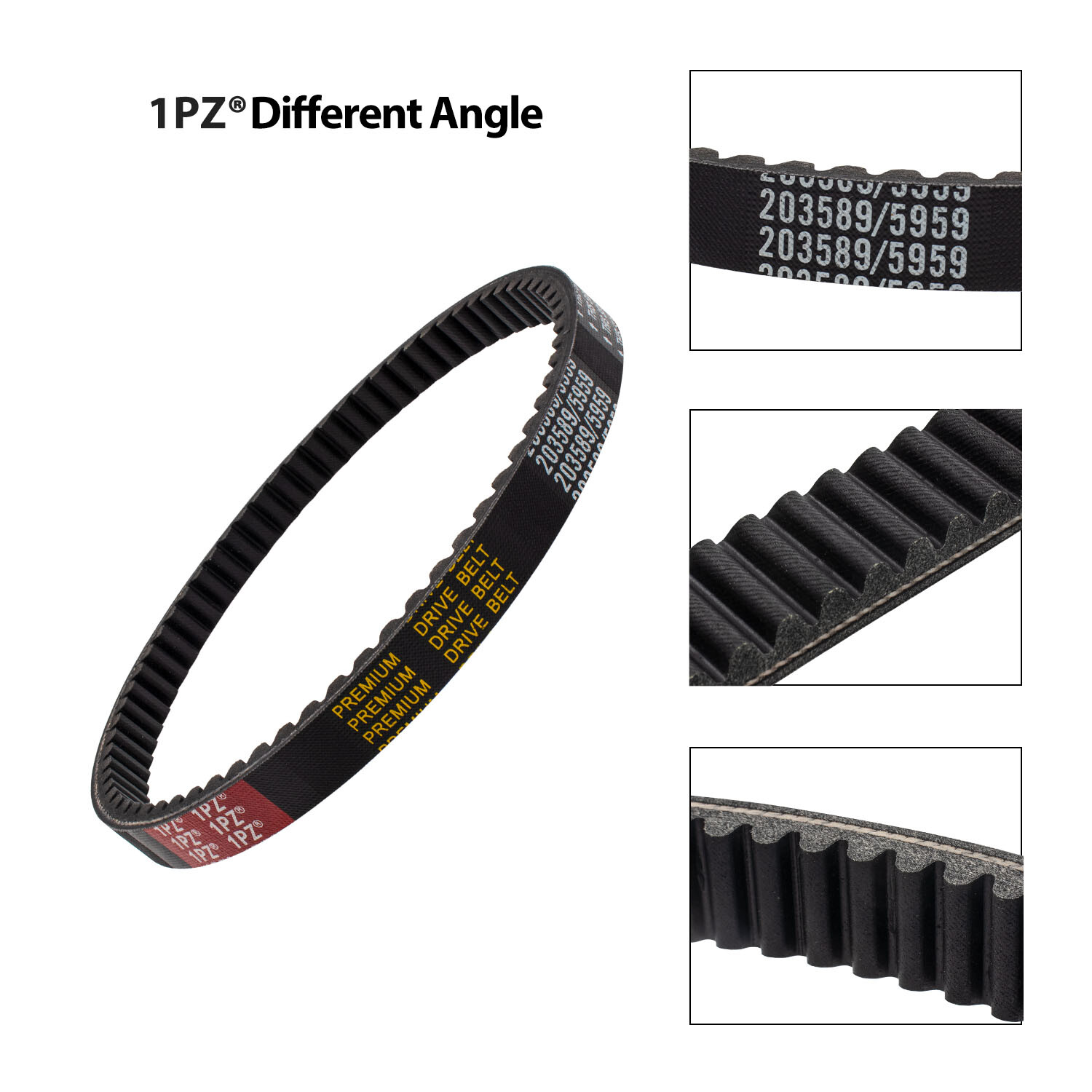 3ps Drive Belt For Coleman Powersports KT196 CK196 196cc Ken-Bar Predator 212cc