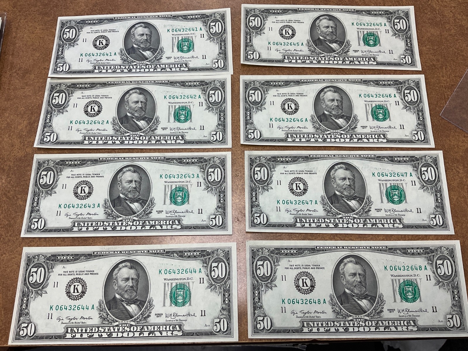 1977 $50.00 Dollar FRN 1 CRISP UNC K DALLAS.