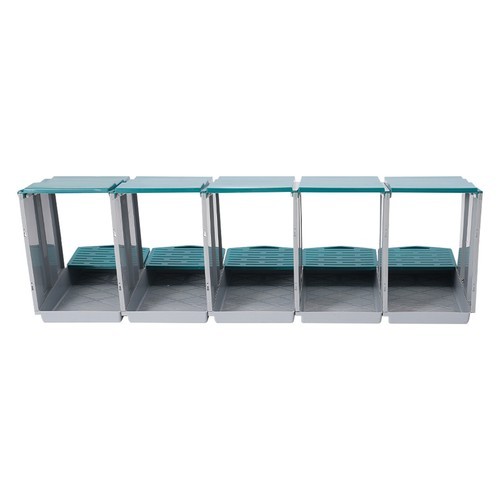 Chicken Laying Box Modern 5-Compartment Chicken Nesting Box with Egg Collection