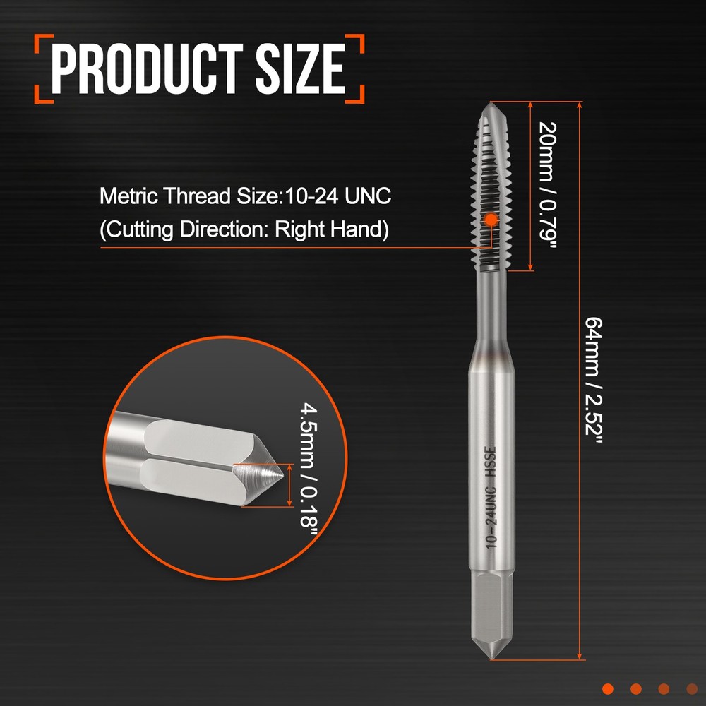 10-24 UNC Spiral Point Plug Threading Tap TICN Screw Tapping