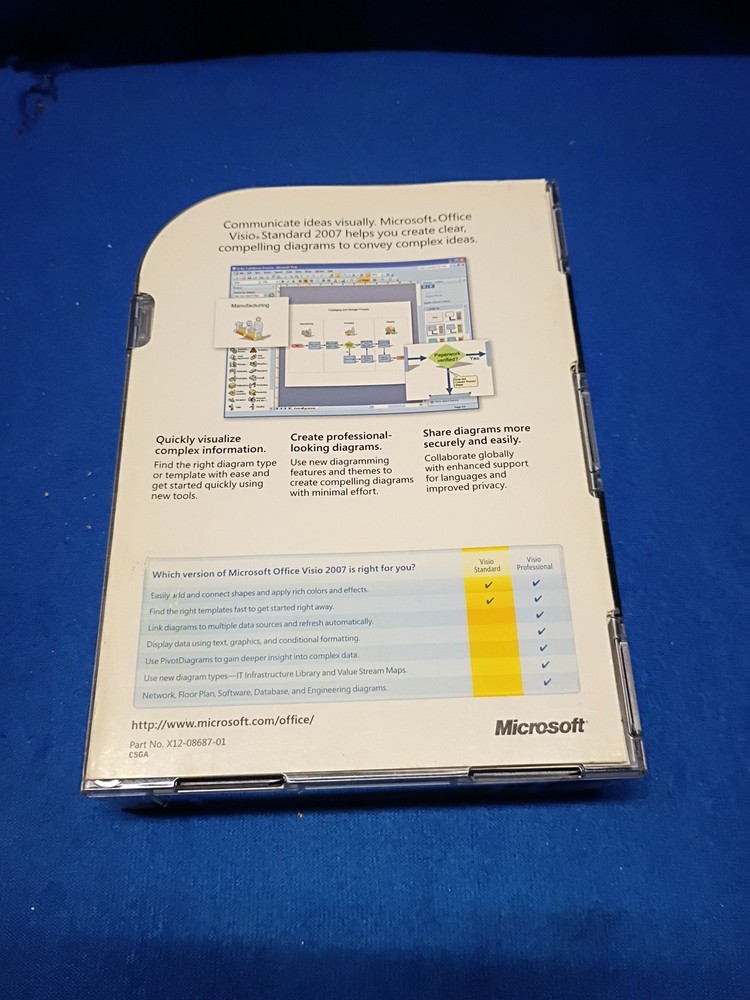Microsoft Office Visio Standard 2007 (Retail) (1 User/s) - Full Version for...