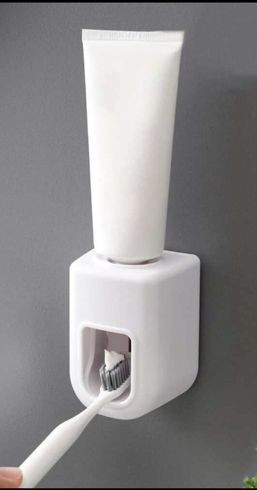 1pc Blue Wall Mounted Automatic Toothpaste Squeezer, Simple Toothpaste Holder