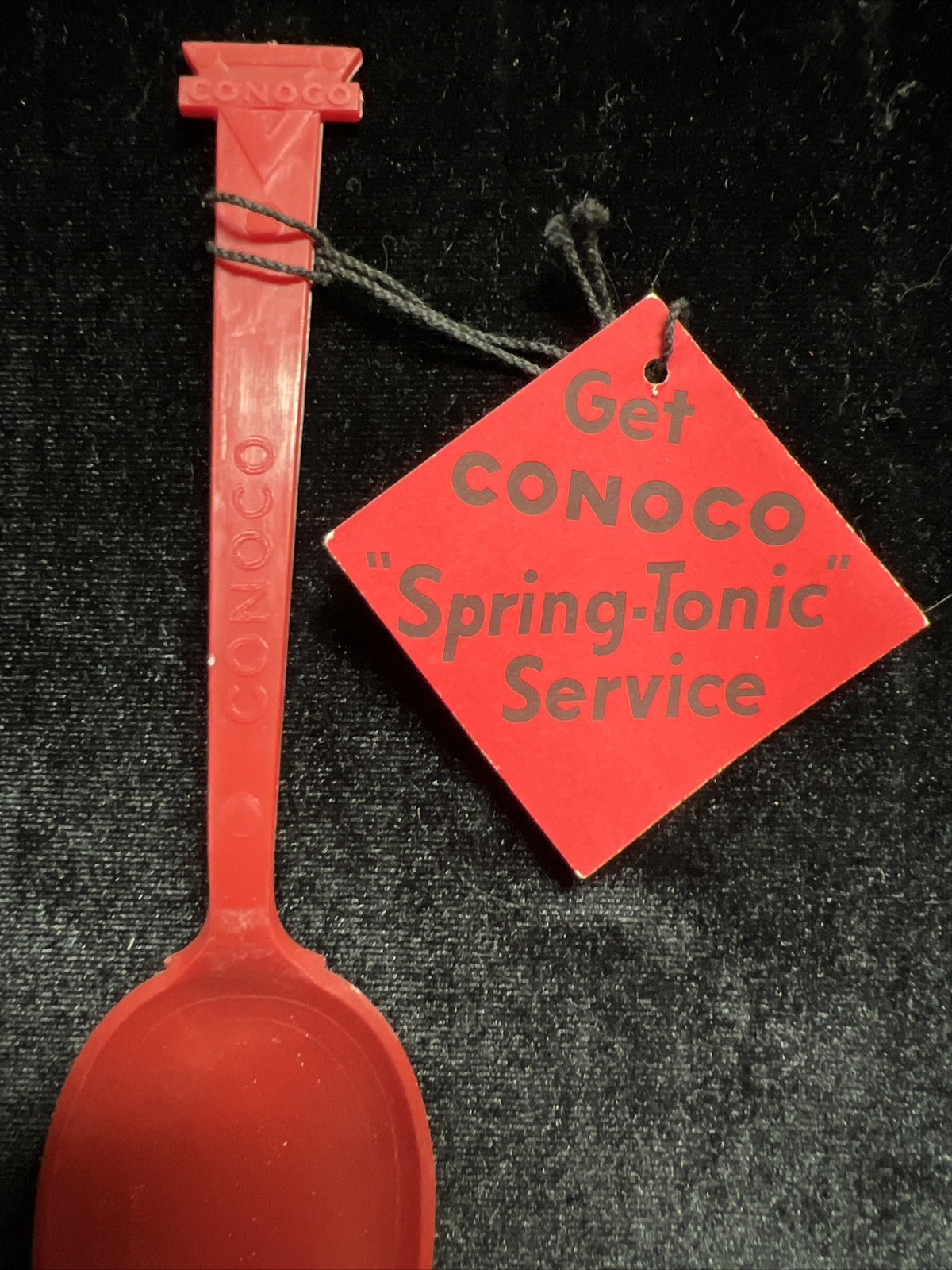 Vintage CONOCO Motor Oil Spoon For Can Gas Station Advertising Spoon