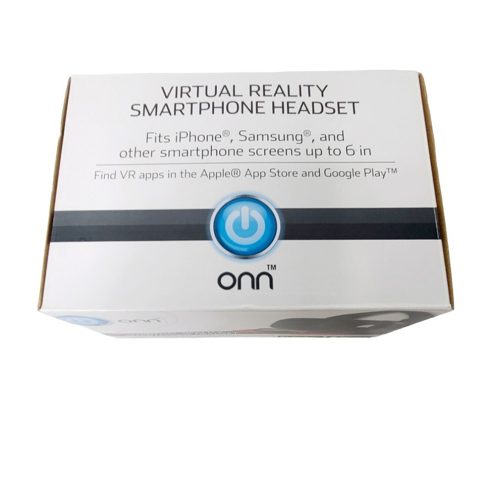 ONN Virtual Reality Smartphone Headset Red Smartphone Screen New in Box