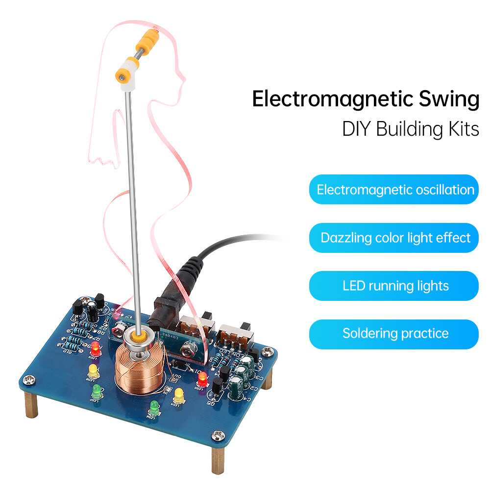 DIY LED Electronic Swing Kit Electromagnetic Swing Induction Teaching Welding