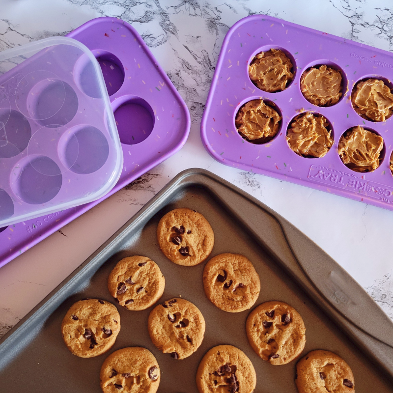 Sprinkle Cookie Tray-Freeze&Store Perfect Cookie Dough Round-2 Pack