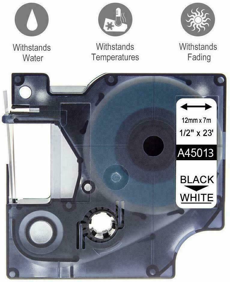 5 pk Refill Replace Dymo D1 45013 S0720530 LabelManager PnP 260P 160 Label Maker