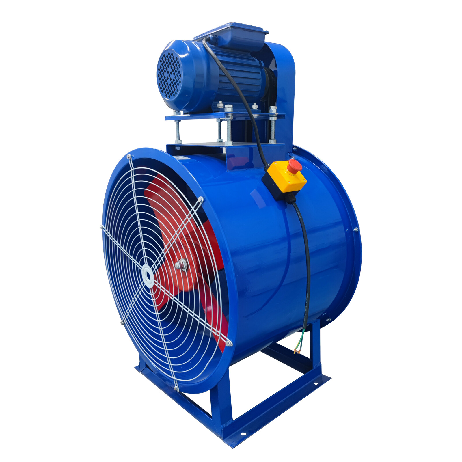 24'' Tube Axial Fan Pipe Spray Booth Paint Fumes Blower Exhaust Axial Fan 220V