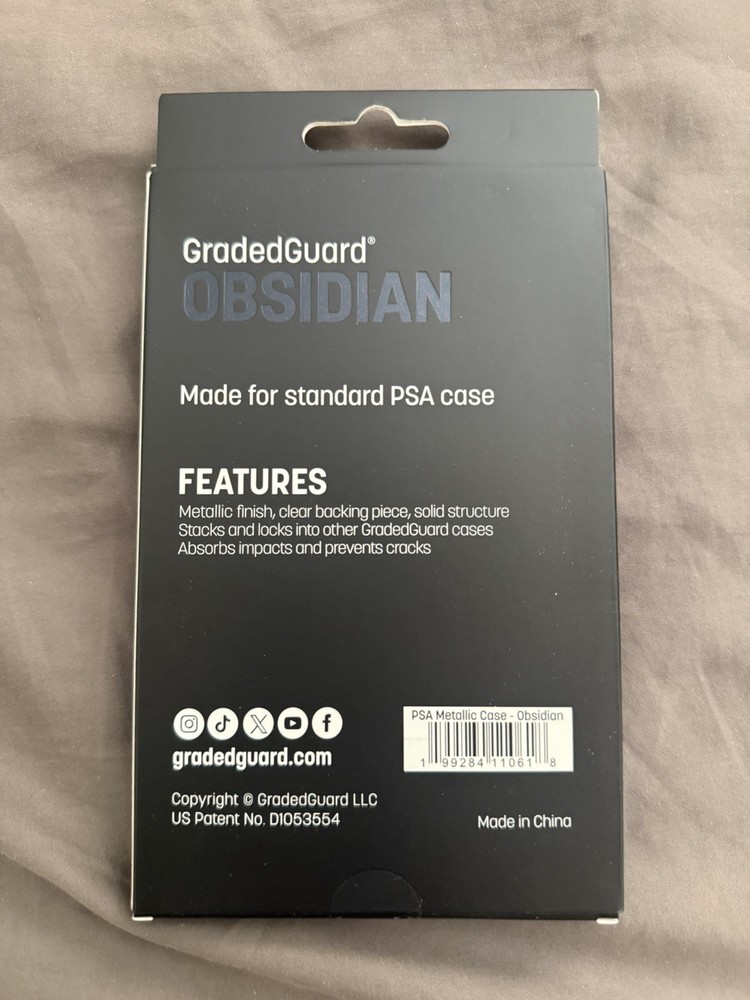 GradedGuard PSA Graded Card Guard Protector METALLIC OBSIDIAN Limited Edition