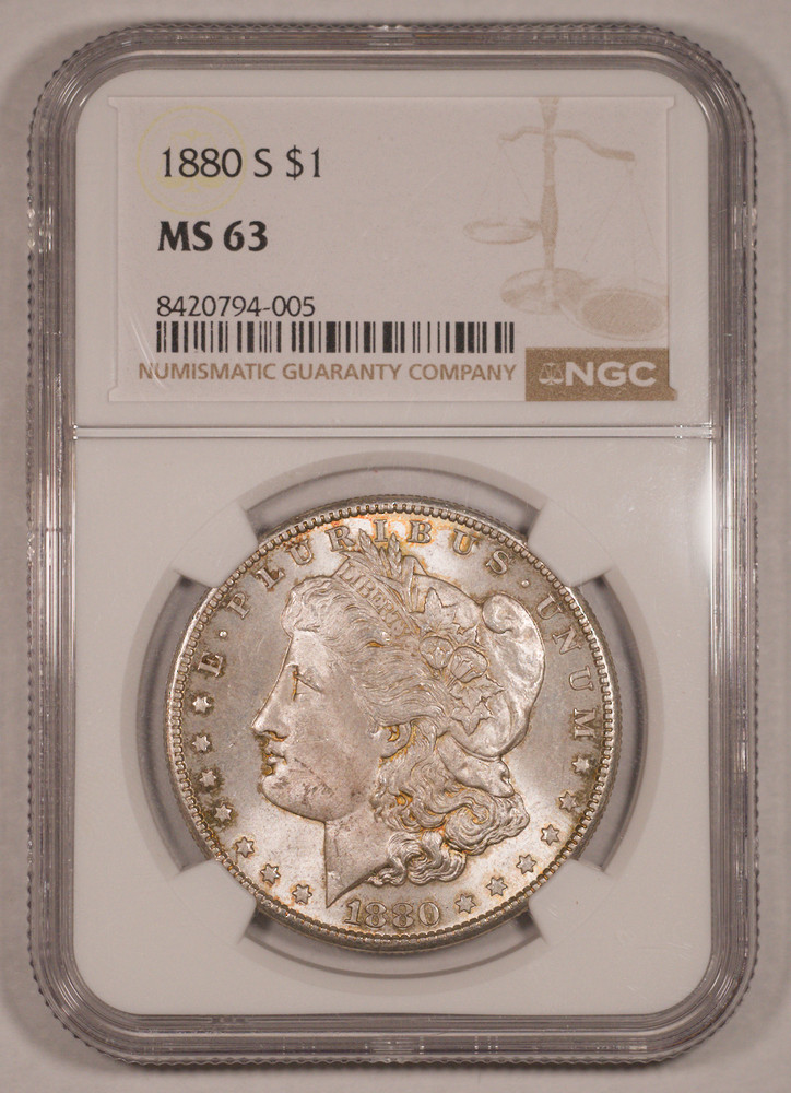 1880-S Morgan Dollar NGC MS-63