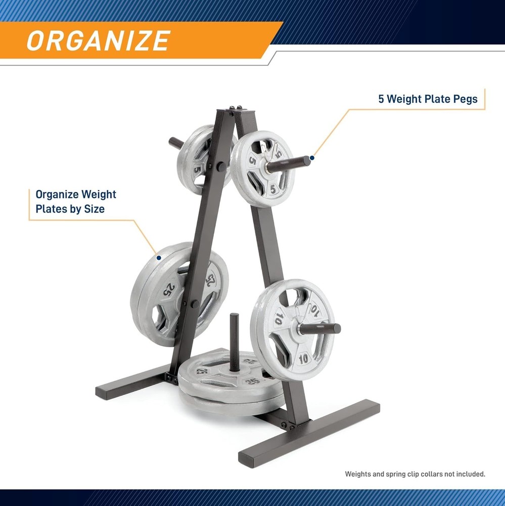 Alloy Steel Weight Plate Storage Rack - Triangular Design for Space Efficiency