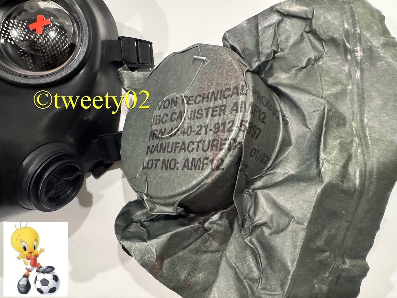 Avon Fm 12 Gas Mask Size 2 + Filter