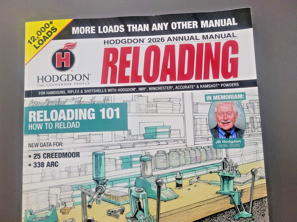 Reloading - Hodgdon 2026 Annual Manual - Reloading 101 -How To Reload - New Data
