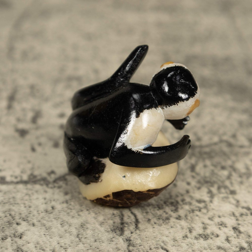 White Face Monkey Tagua Carving