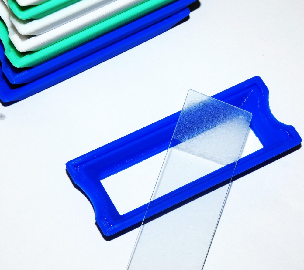 Horizontal Microscope Slides Stand Rest Stain Staining Rack Holder Dry Drying