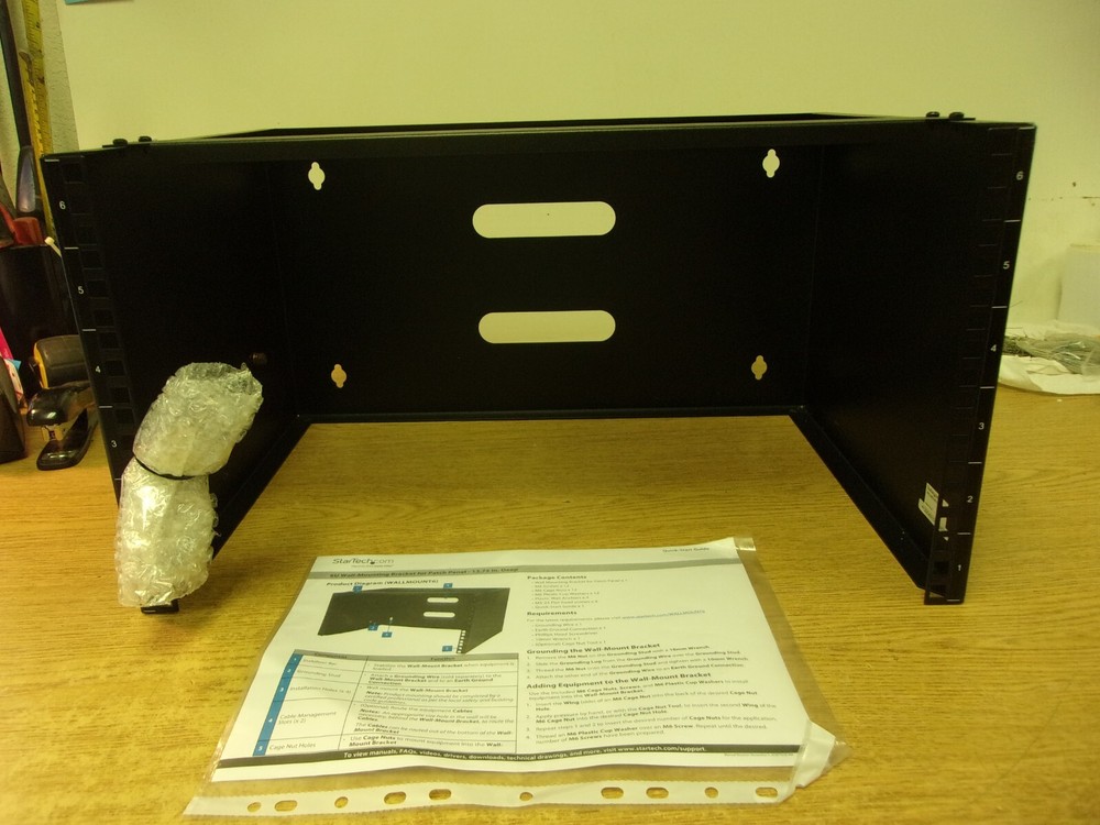 6u 13.75 In. Deep Wall Mounting Bracket For Patch Panel  Part # Wallmount 6