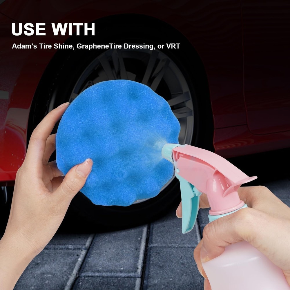 2 Pack Large Tire Shine Applicator Pad, Tire Hex Grip Applicator