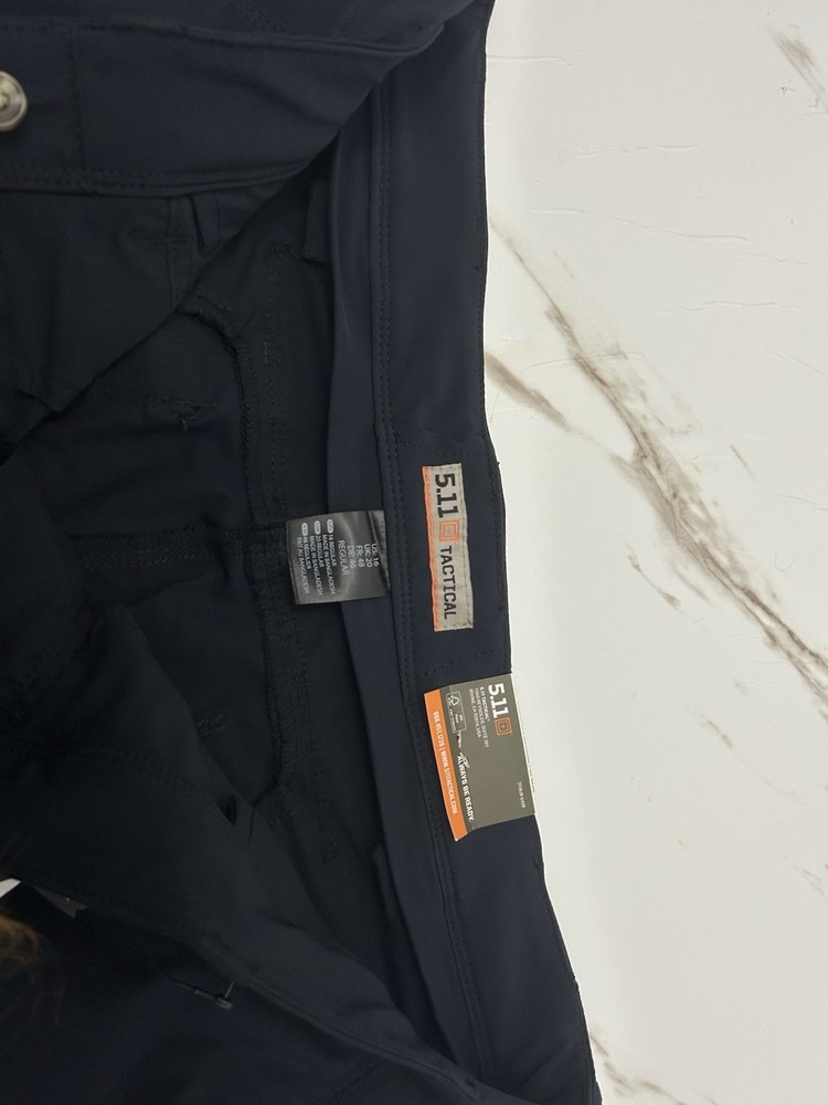 5.11 Tactical Women’s Apex Pants Size 16 Regular Blue Solid Polyester