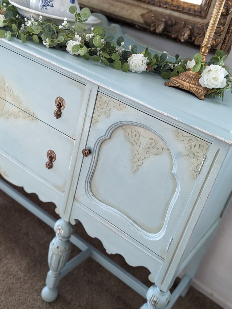Vintage Buffet Sideboard Server Credenza Cabinet