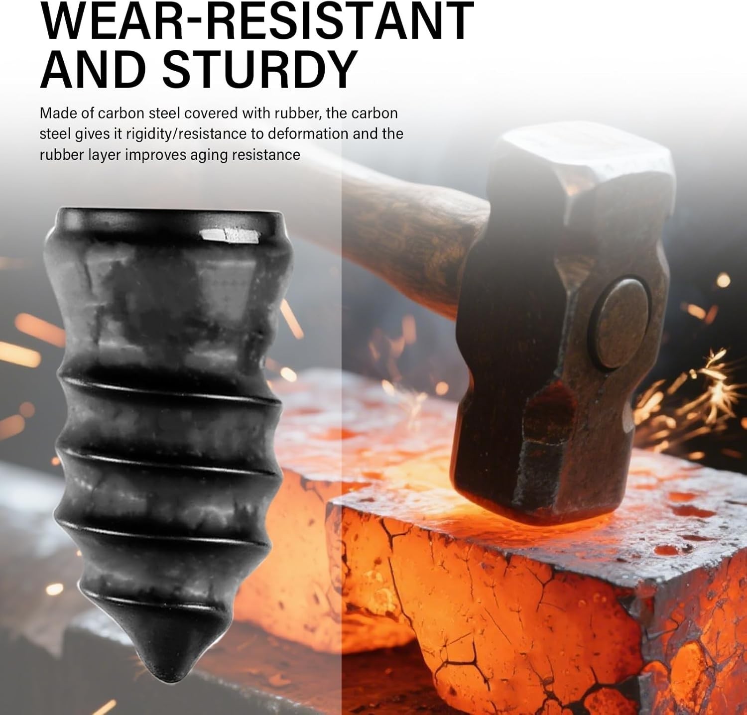 100PCS Tire Repair Screws Kit With Screwdriver 3 Sizes Rubber Plugs Flat Tires