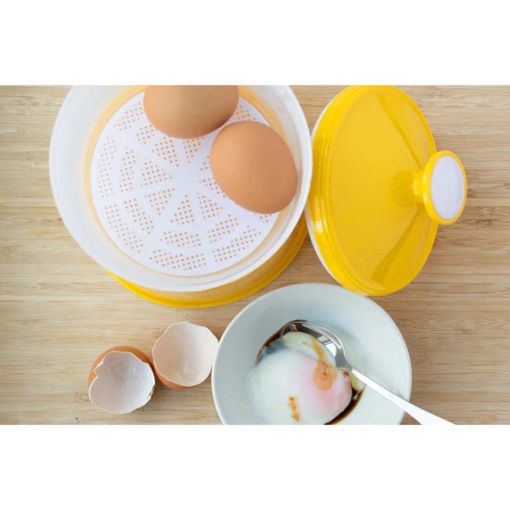 Half-Boiled Egg Maker Malaysian-Style Soft Egg Cooker (Yellow)
