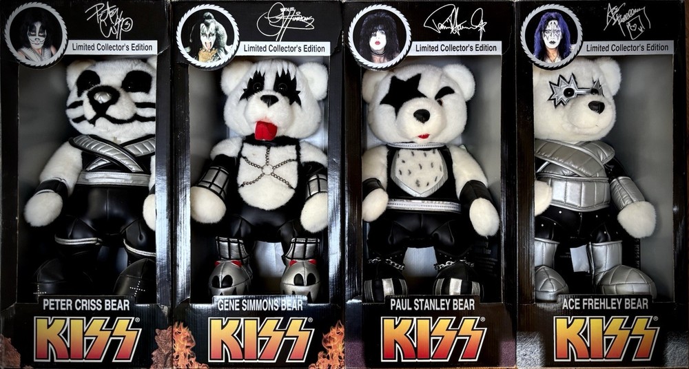 KISS LIMITED EDITION Peter Ace Gene Paul BEAR BUNDLE Complete Series FULL SET