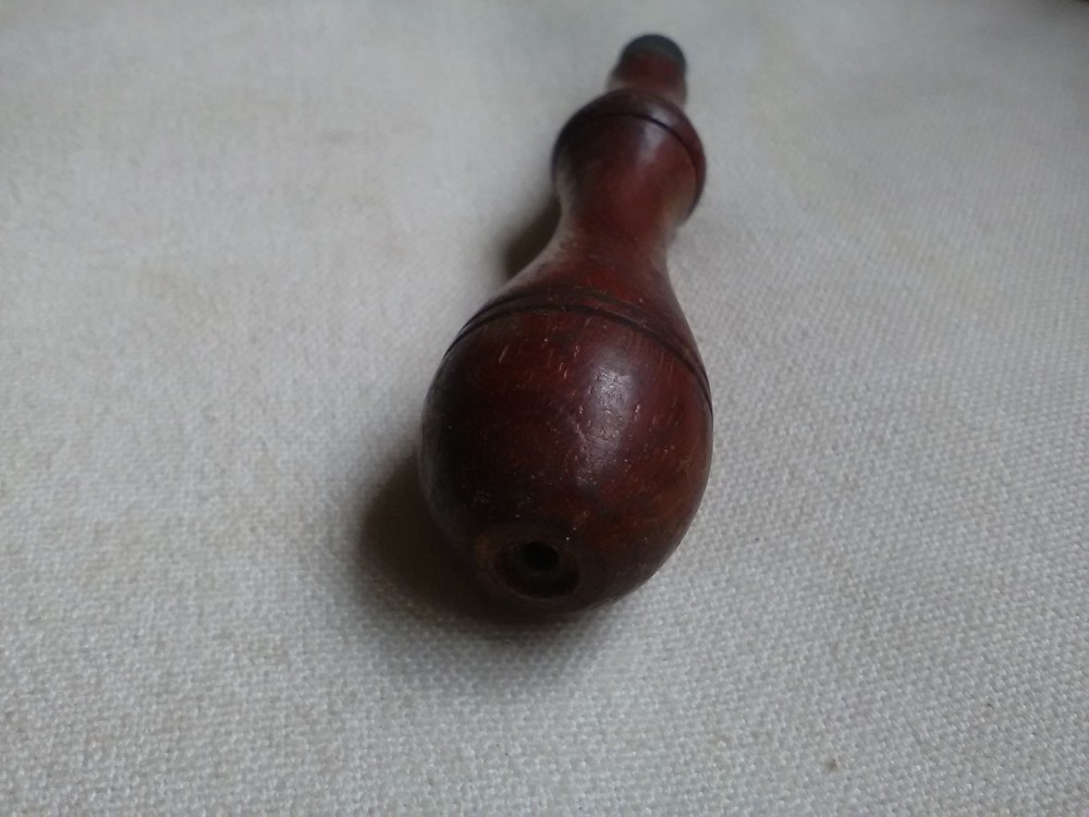 Antique Wooden Toggle Light or Curtain Pull, Treen