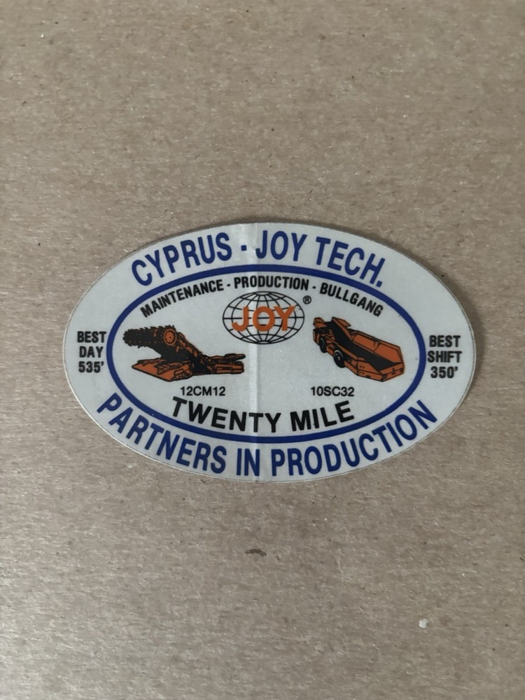 Joy Mining Stickers 2026 Bk