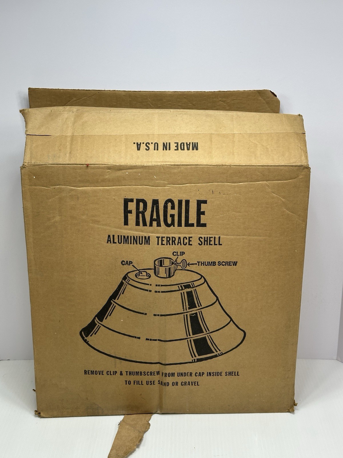 VTG Patio Umbrella Stand Aluminum Terrace Shell USA Shipped To Boston Beer Co