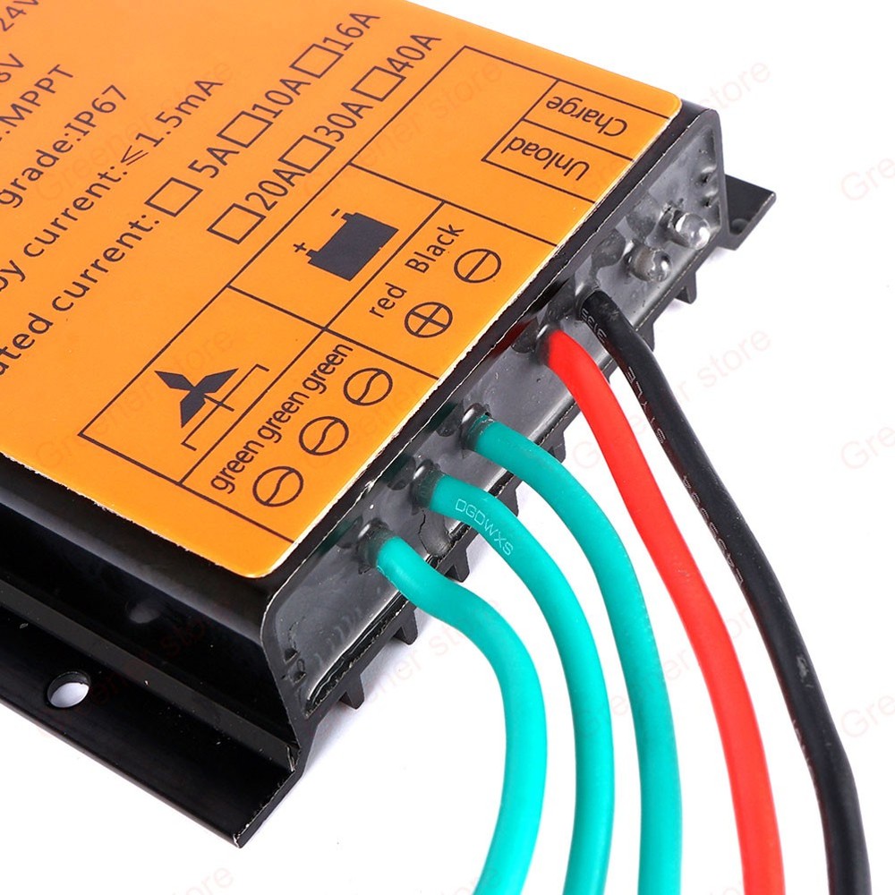 3000W MPPT Power Boost Charge Controller Regulator 12V 24V 48V DC Waterproof US