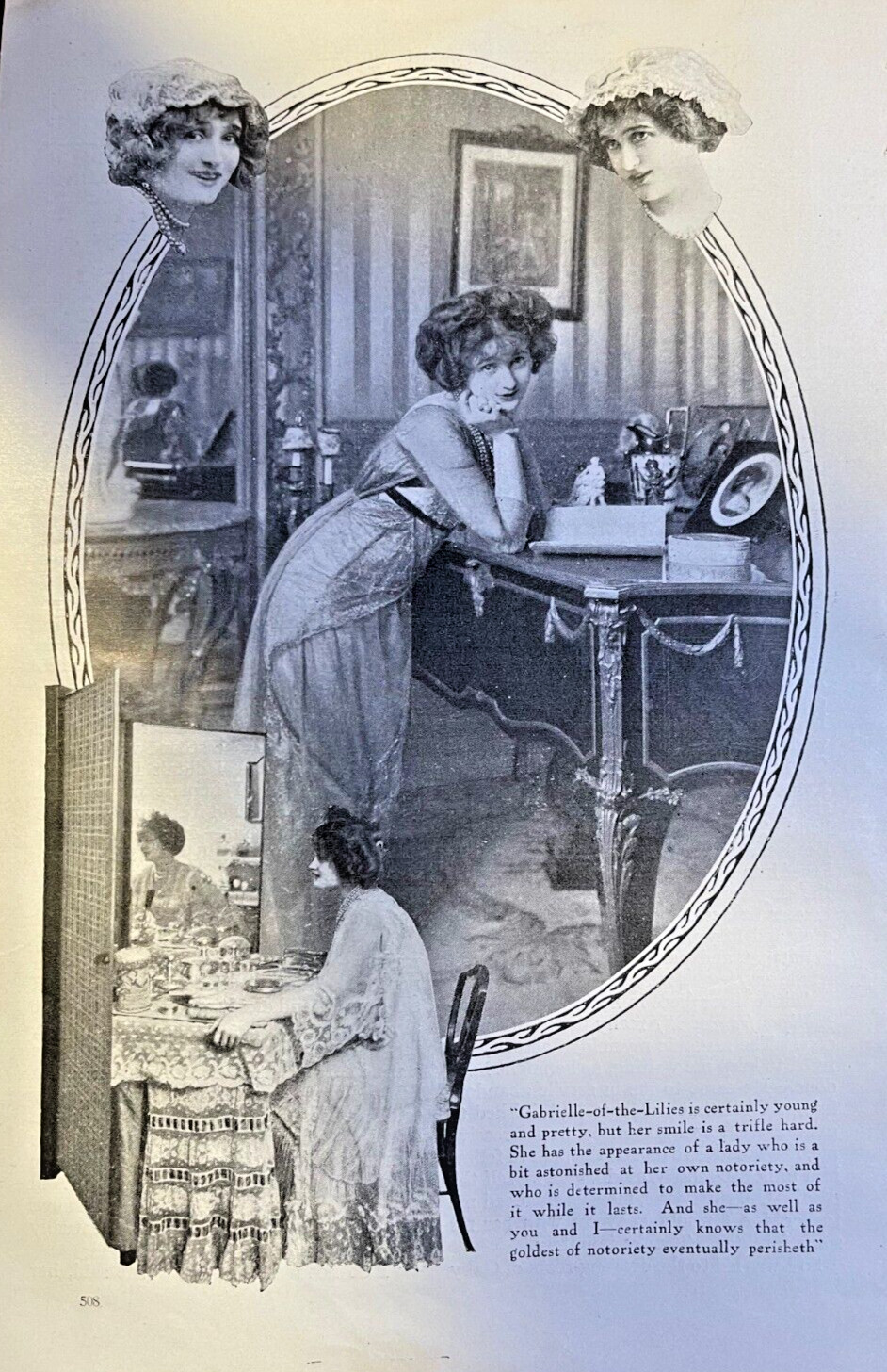 1911 Actress Gaby Delsy illustrated