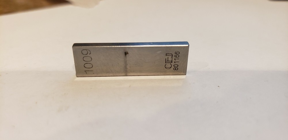.1009" CEJ Rectangular Steel Gage Gauge Block
