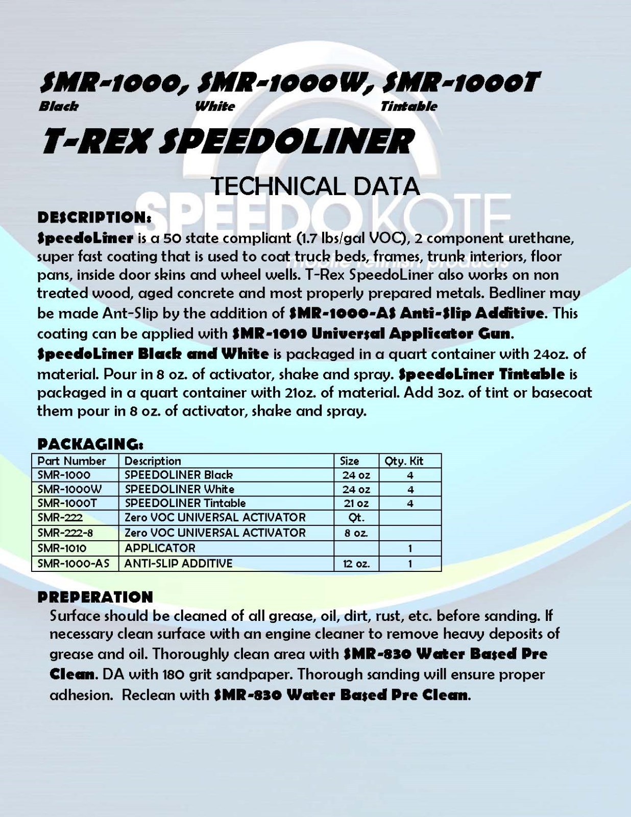 T-Rex Battleship Grey Truck Bed Liner kit, SMR-1000BG-K8 Bedliner w/Free Gun