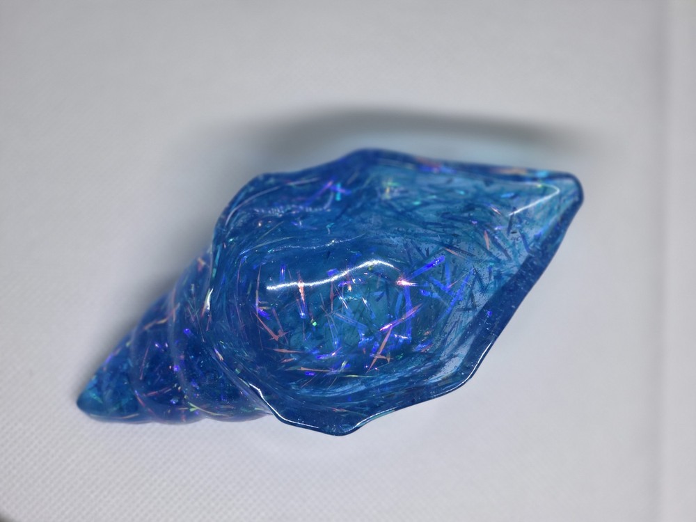 Small handmade Resin shell trinket dish