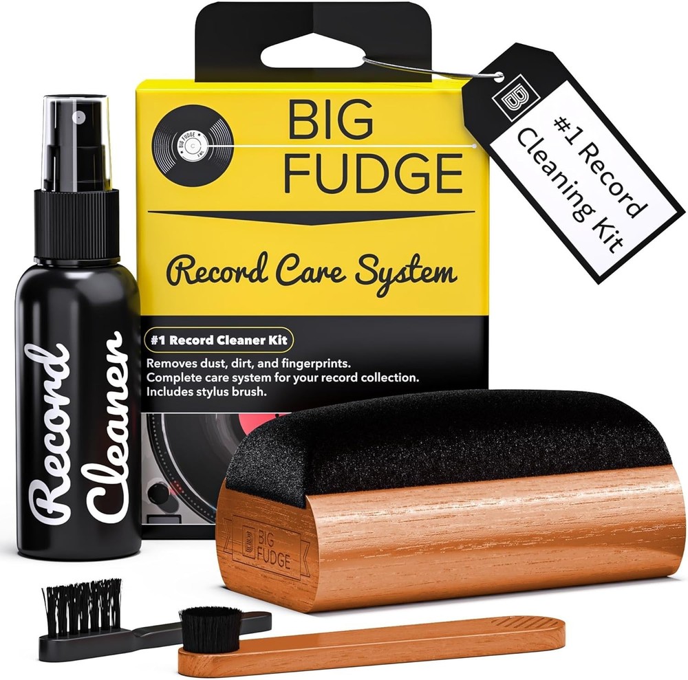 Vinyl Record Cleaning Kit - 4-in-1 Record Cleaner Solution - Includes Ultra-S...