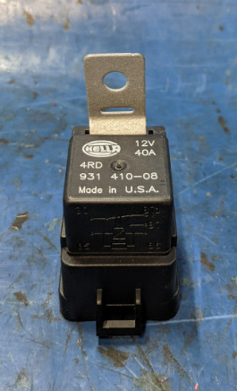 SET of 4 - Hella Original 12V 40A Relay with Bracket 4RD 931 410-08 Made in USA