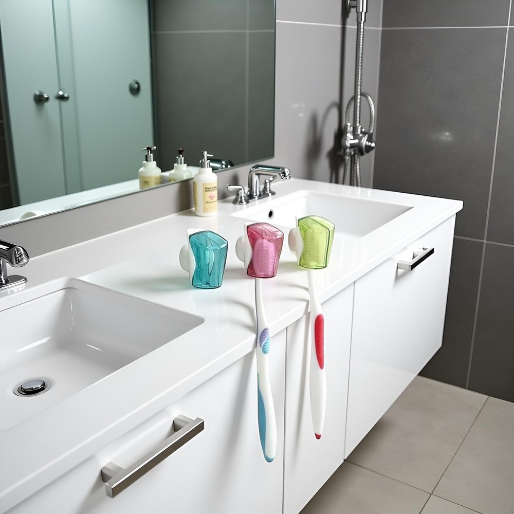 3Pcs Multicolor Toothbrush Holder Travel Head Covers