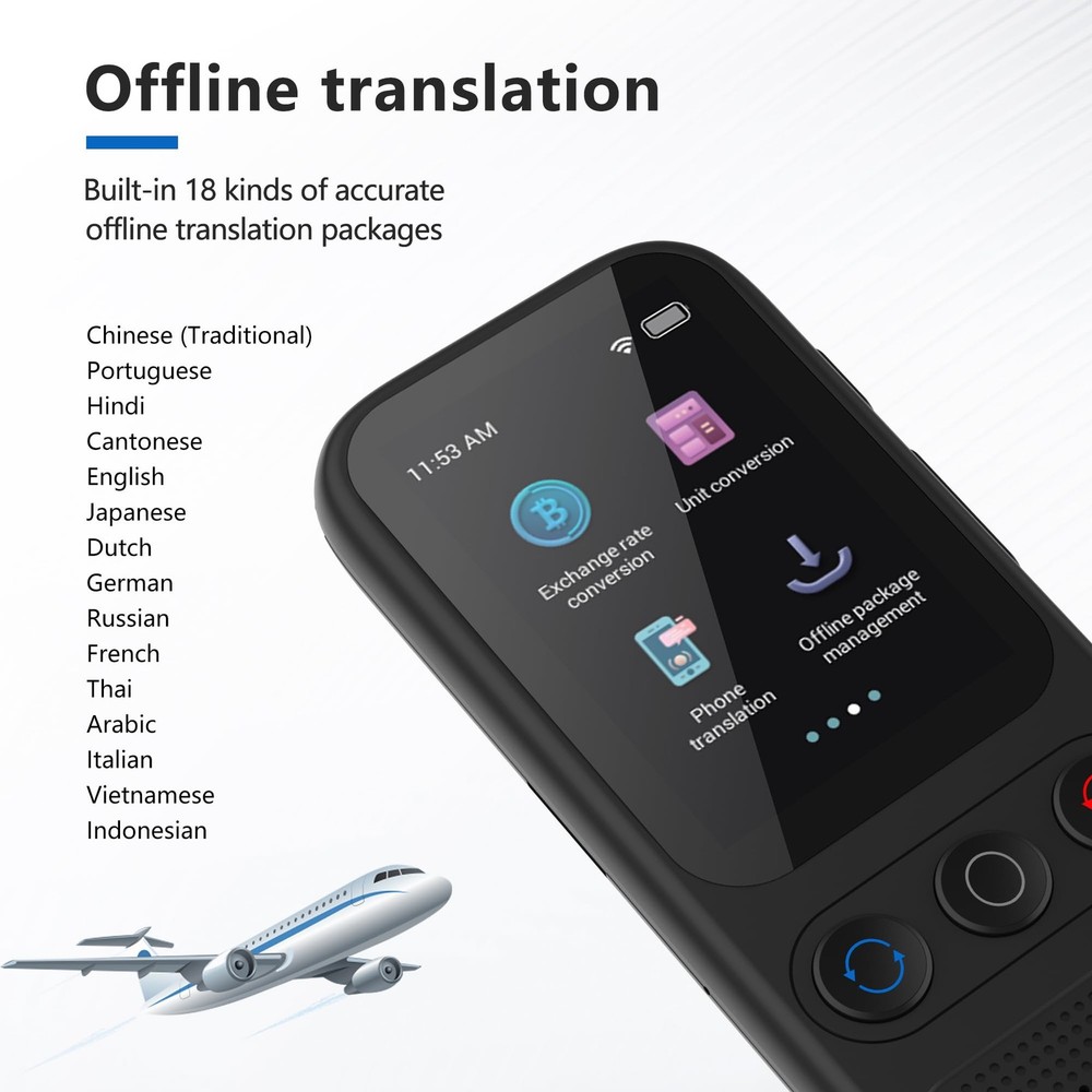 Language Translator Device, 138 Languages Supported, Instant Offline Language...