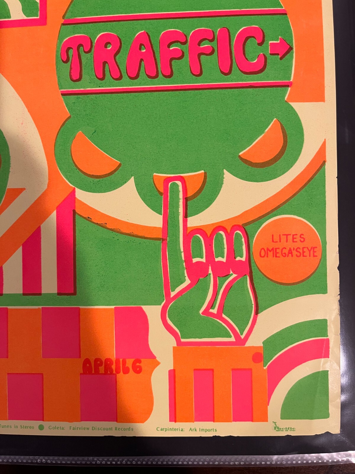 AOR 3.43 Electric Flag Earl Warren Concert Poster Steppenwolf Traffic