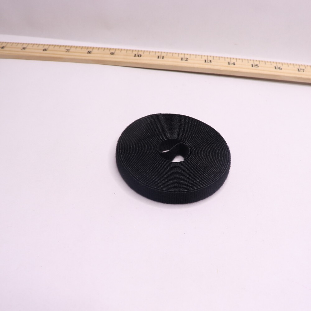 Leviton Bulk Hook and Loop Wrap Black 15' Roll 43115-015