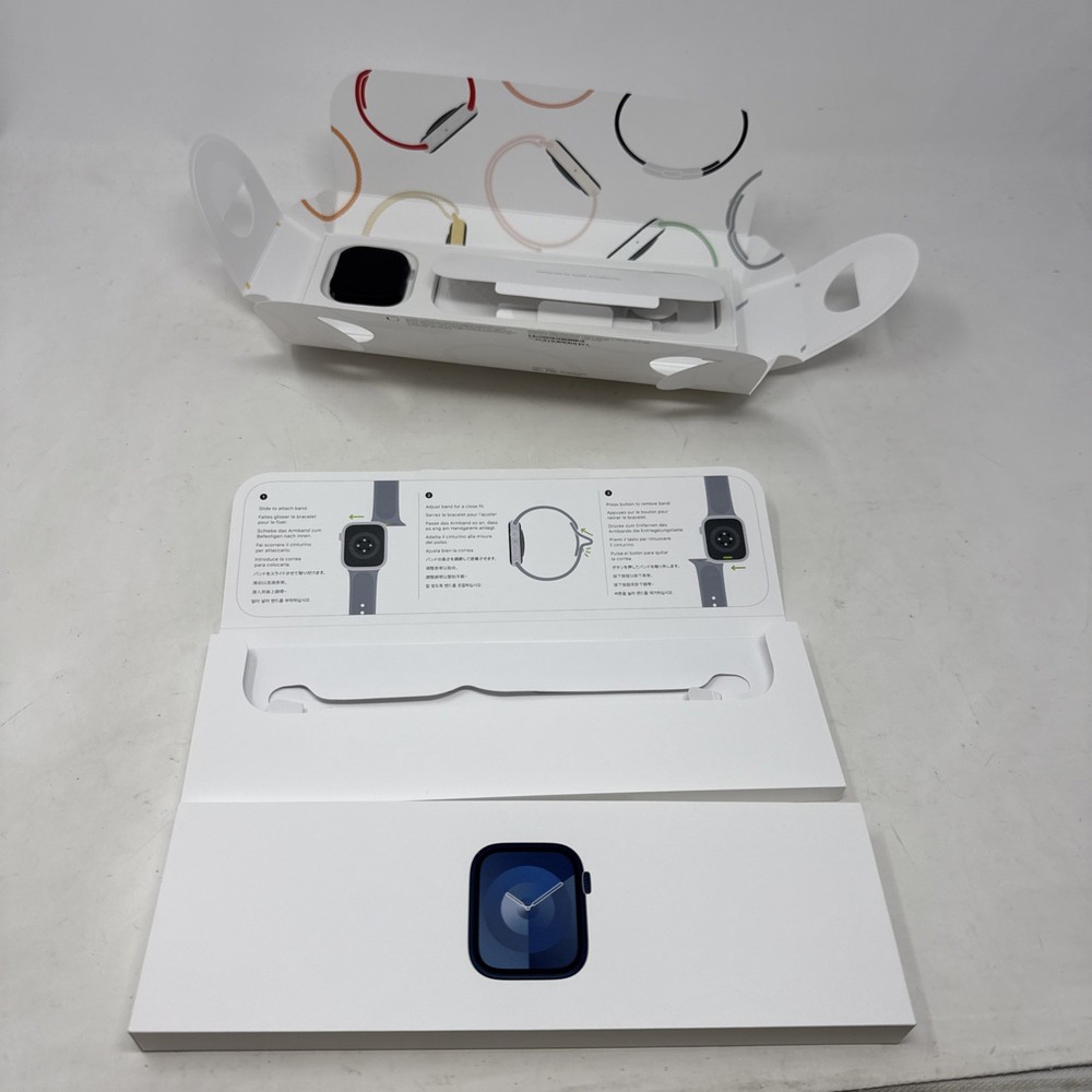 Apple Watch Series 9 Black 45mm Empty Box Only. Model A2980 Midnight